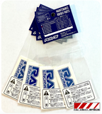 Rays / Volk Racing TE37 Stickers - Set of 4